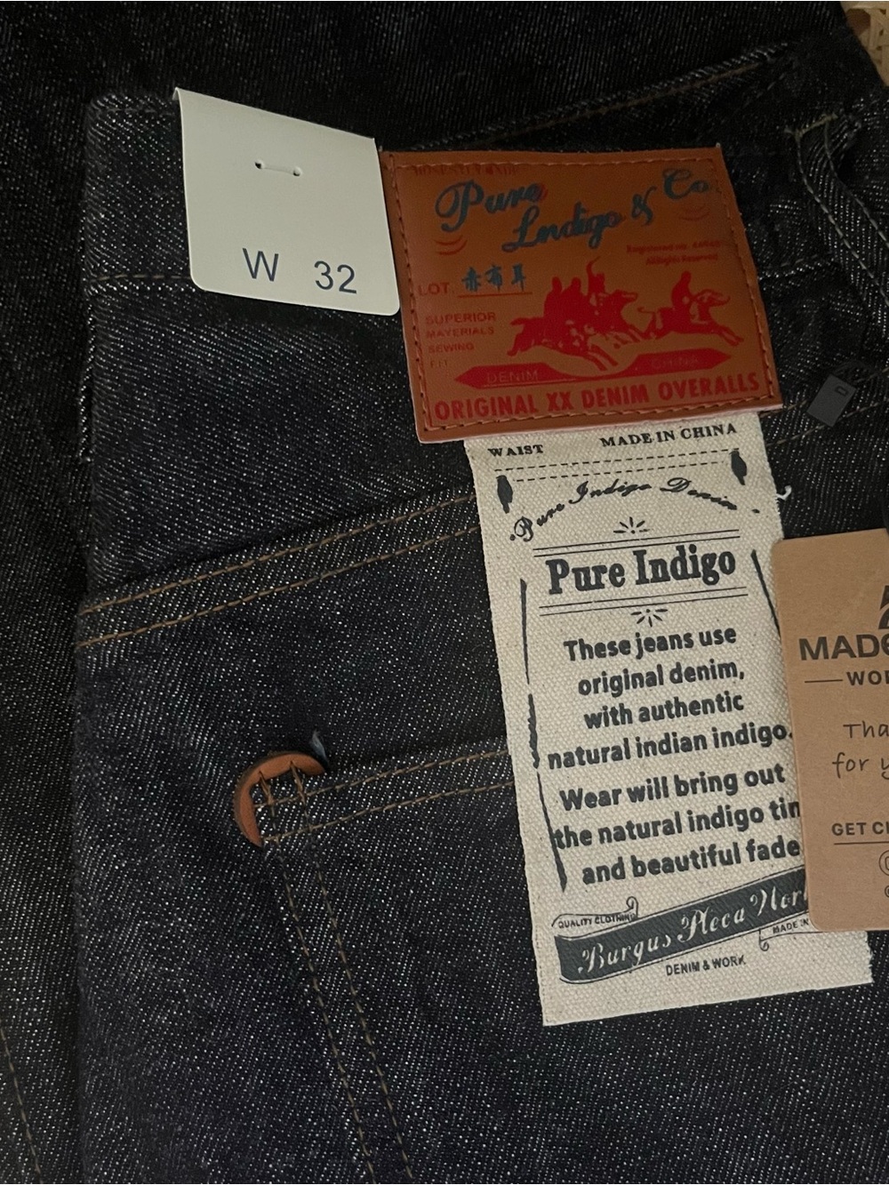 Men's Madepants Selvesge Indigo Straight-Leg Jeans - Classic Fit - Picture 2 of 8